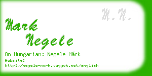 mark negele business card